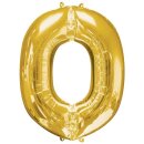 Globos Folienballon Buchstabe O Gold Folie 86cm-1St