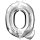 Globos Folienballon Buchstabe Q Silber Folie 86cm-1St