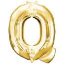 Globos Folienballon Buchstabe Q Gold Folie 86cm-1St