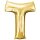 Globos Folienballon Buchstabe T Gold Folie 86cm-1St