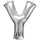 Globos Folienballon Buchstabe Y Silber Folie 86cm-1St