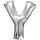 Globos Folienballon Buchstabe Y Silber Folie 86cm-1St