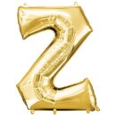 Globos Folienballon Buchstabe Z Gold Folie 86cm-1St