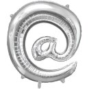 Anagram Folienballon Sonderzeichen @ Silber Folie 86cm-1St