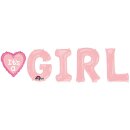 Anagram Folienballon Girl-Set Rosa 250cm-1St