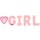 Anagram Folienballon Girl-Set Rosa 250cm-1St