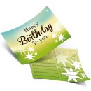 50 Ballonflugkarten HAPPY BIRTHDAY TO YOU