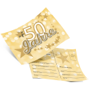 luftballonsDE Ballonflugkarte 50 JAHRE gold-50St