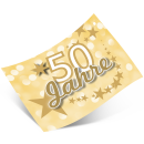 luftballonsDE Ballonflugkarte 50 JAHRE gold-50St