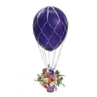 Ballon-Dekorationsnetz für Ballon bis ø40 cm ohne Gondel und Deko