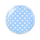 Luftballon Konfetti Blau Folie &oslash;45cm