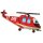 Flexmetal Folienballon Rettungshubschrauber Rot 96cm unverpackt-1St