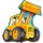 Flexmetal Folienballon Bagger 81cm unverpackt-1St