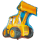 Flexmetal Folienballon Bagger 81cm unverpackt-1St