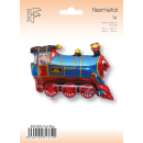 Flexmetal Folienballon Lokomotive mit Lokführer Blau...