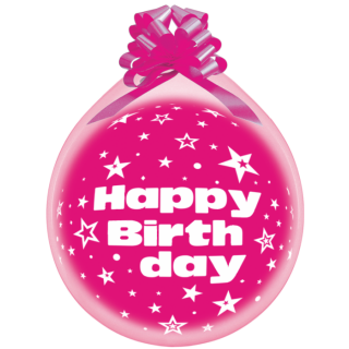 Gemar Premium Verpackungsballon Happy Birthday ø45cm klar 1St