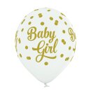 Belbal Premium Luftballon Baby Girl  ø30cm-6St