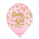 Belbal Premium Luftballon Baby Girl  ø30cm-6St