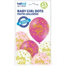Belbal Premium Luftballon Baby Girl  ø30cm-6St