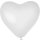 100 Herzballons Wei&szlig; &oslash;15cm
