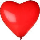 100 Herzballons Rot &oslash;15cm