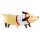 Partydeco Folienballon Hund-Dackel 90cm-1St