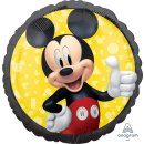 Luftballon Mickey Maus Folie-Rund ø45cm