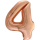 Globos Folienballon -Zahl 4- Rosegold Folie 86cm-1St