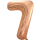 Globos Folienballon -Zahl 7- Rosegold Folie 86cm-1St
