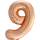 Globos Folienballon -Zahl 9- Rosegold Folie 86cm-1St