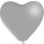Herzballon Silber &oslash;40cm
