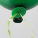 100 Ballonverschlüsse Poly-Fix Grün mit Band ca...