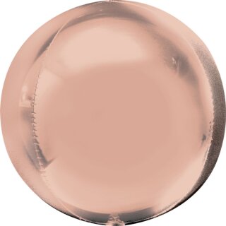 Anagram Folienballon Rosegold ø40cm Orbz kugelrund-1St