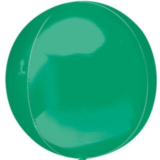 Anagram Folienballon Grün ø40cm Orbz kugelrund-1St