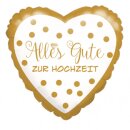Anagram Folienballon Alles Gute zur Hochzeit Goldene...