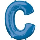 Anagram Folienballon Buchstabe C Blau Folie 86cm-1St