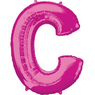 Anagram Folienballon Buchstabe C Pink Folie 86cm-1St