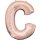 Anagram Folienballon Buchstabe C Rosegold Folie 86cm-1St