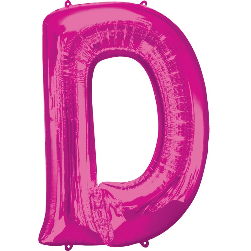 Luftballon Buchstabe S Pink Folie ca 86cm