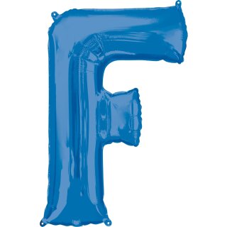 Anagram Folienballon Buchstabe F Blau Folie 86cm-1St