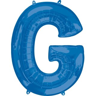 Anagram Folienballon Buchstabe G Blau Folie 86cm-1St