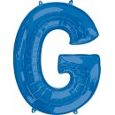 Anagram Folienballon Buchstabe G Blau Folie 86cm-1St