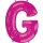 Anagram Folienballon Buchstabe G Pink Folie 86cm-1St