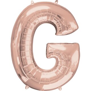 Anagram Folienballon Buchstabe G Rosegold Folie 86cm-1St
