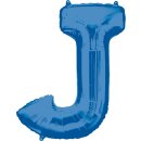 Anagram Folienballon Buchstabe J Blau Folie 86cm-1St