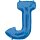 Anagram Folienballon Buchstabe J Blau Folie 86cm-1St