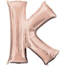 Anagram Folienballon Buchstabe K Rosegold Folie 86cm-1St