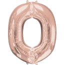Anagram Folienballon Buchstabe O Rosegold Folie 86cm-1St