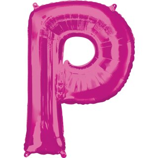 Anagram Folienballon Buchstabe P Pink Folie 86cm-1St