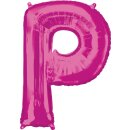 Anagram Folienballon Buchstabe P Pink Folie 86cm-1St